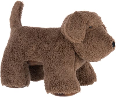 J-Line deurstopper Hond - polyester - bruin