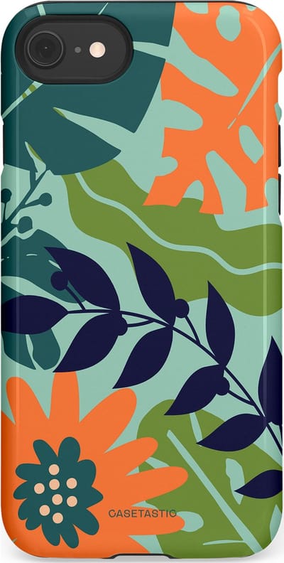 Casetastic Hoesje Geschikt voor Apple iPhone 7/8/SE - Stijlvolle Beschermende Duo-layer Case - Wildbloei