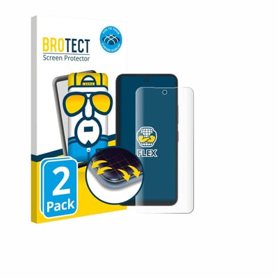 BROTECT - Screenprotector voor Telekom T Phone 3 Pro - Folie Beschermfolie transparant volledig dekking - 2 Stuks