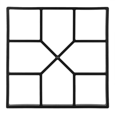 Dailygoods- Betonvorm Handmatig - Bestratingsvorm 40 x 40 cm - Geometrisch Patroon - Voor Tuin en Gazon - Eenvoudig te Gebruiken - Voor Op Maat Gemaakte Stapstenen - Bestratingsmal