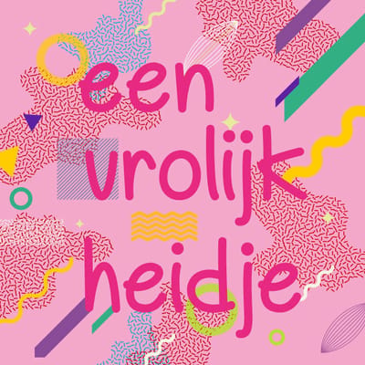 Bloemenkaartjes Een Vrolijkheidje - Cadeaukaartjes - 20stuks - 7x7cm - Met Boorgaatje - Roze - Bloemkaartje - Mini Kaartjes
