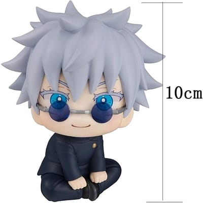 Anime JJK Figuur Gojo Satoru PVC Actiefiguur Verzamelspeeltje Minimodellen Schattig Cadeau voor Fans 10CM gray