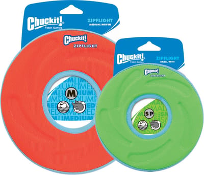Chuckit! Zipflight - Honden frisbee - Hondenspeelgoed - Drijvend - ø 15 cm - S - Groen