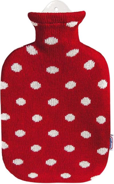 Sänger - Polkadots - Rood met Wit - Warmtekruik - 2 liter