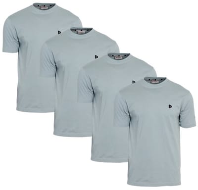 4-Pack Donnay - T-shirt (Vince) - Sportshirt - Heren - Granite Green (343) - maat S
