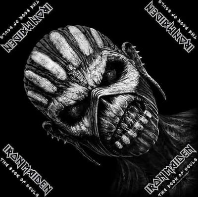 Iron Maiden Bandana The Book Of Souls Zwart