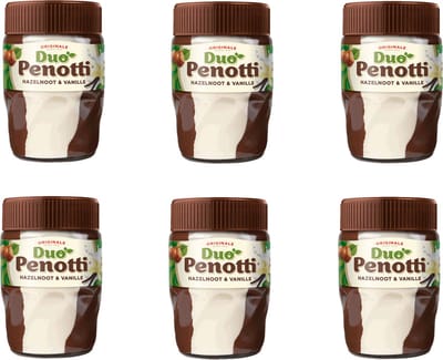 Duo Penotti - Hazelnootpasta - 400 gr - Doos 6 pot