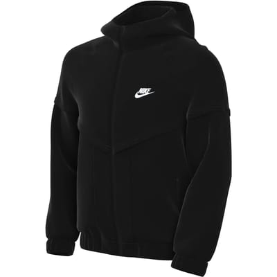 Nike Sportswear Windrunner Capuchon Waterdicht Comfortabel Casual Jas Kinderjas Zwart Wit FZ5516-010 L black