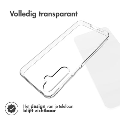 Accezz Hoesje - Geschikt voor Samsung Galaxy A55 (5G) - Clear Backcover - Transparant