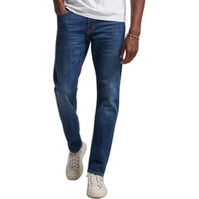 Superdry - Vintage slimfit jeans van biologisch katoen - Heren - Jeans