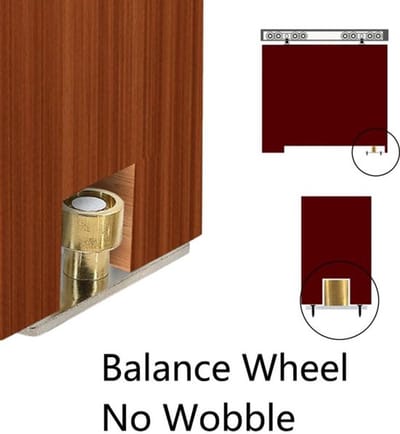 Dailygoods- Schuifdeurroller Metalen Vloergeleider - 4 Stks - Glazen Schuifdeuren - Schuurdeur Accessoires - 8mm Diameter - Soepele Beweging