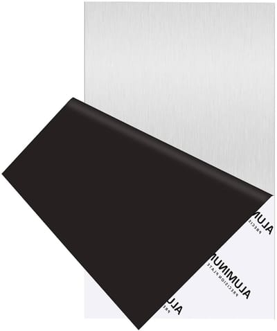 Aluminium Plaat - Metaalplaat Aluminiumfolie - Hobby en Reparatie - Warmtebehandelde Legering - 15x30x0.3 cm - Zilverkleurig