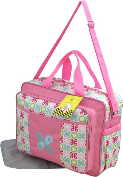 Luiertas Set - Babyverzorgingstas Verzorgingstas - Babyverzorging Onderweg - Waterafstotend Polyester - 40 x 30 x 20 cm - Roze