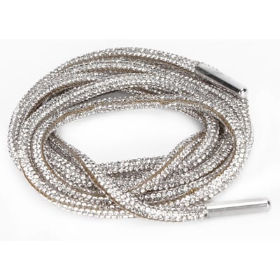 Gepersonaliseerde ronde kledingriem met strass-steentjes voor sneakers, decoratie van kleding gray