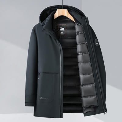 Heren Winter Nieuwe Donsjas Veelzijdige Casual Capuchon Verdikte Warme Jas 180/XL
