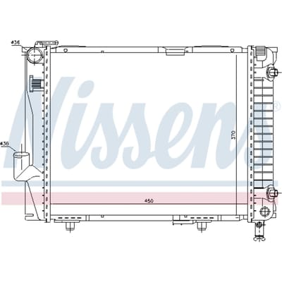 Radiator, motorkoeling NISSENS 62711