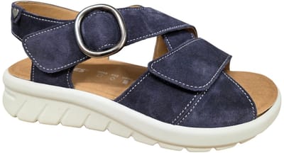 Hartjes 132.1802/30 47.00 Sandalen Blauw Suede Dames Breedtemaat K - Blauw - 37
