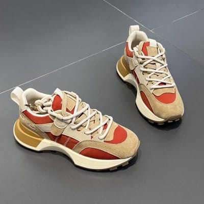 Forrest Gump Schoenen Dames Lente en Herfst Nieuwe Kleurafstemming Alles-match Mode Slanke Taille Daddy Schoenen 40 gray