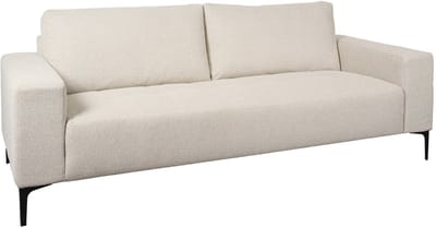 3-zitsbank Stegen - Stof - Beige - 220 x 83 x 91 cm (BxHxD)