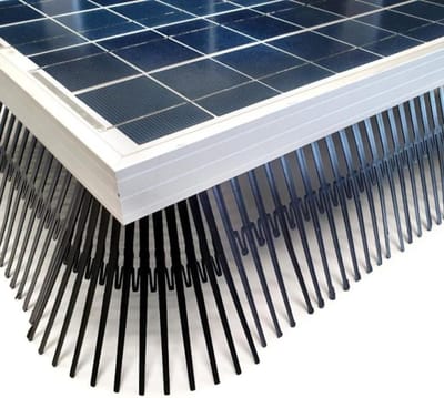 Bird protection PV installation, pigeon defense, solar system, bird defense, pigeon protection solar energy, 50 m, 12 cm height, 4 corner pieces and attachment, photovoltaic
