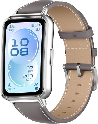 Vintage PU-leer armband voor Huawei Band 11 Pro en Band 11, geschikt voor mannen en vrouwen, vervangbare smartwatch band