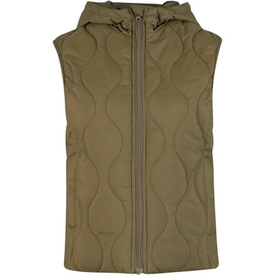 Urban Classics - Super Light Puffer Mouwloos jacket - XS - Olijfgroen