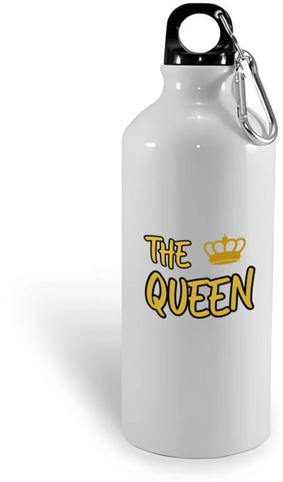 Hacebo® - The queen waterfles - Koningin - een koningin - verjaardagscadeau - kroontje - kado - gift - geschenk - water fles - 400ML