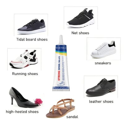 TLVX Schoenenlijm 20ML Tube / Transparant en Waterproof / Snel en goedkoop Zool en Randen Schoen Verlijmen / Geschikt voor Stof / Katoen / Vinyl / Leer / Kunstleer / Laars / Instappers / Slippers / Boots / Loafer / Pumps / Sandalen / Hakken