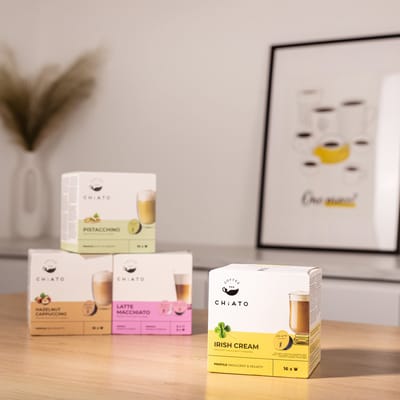 Koffiecapsules compatibel met NESCAFÉ® Dolce Gusto® CHiATO Irish Cream, 16 st.