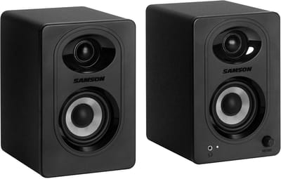 Bluetooth Luidsprekers - Studiomonitoren Paar - Muziek Luisteren - Draadloze Connectiviteit - 3 Inch Woofer - Zwart