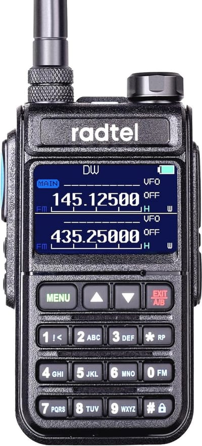 Dual Band Ham Radio met LCD Scherm en FM Radio Ontvangst