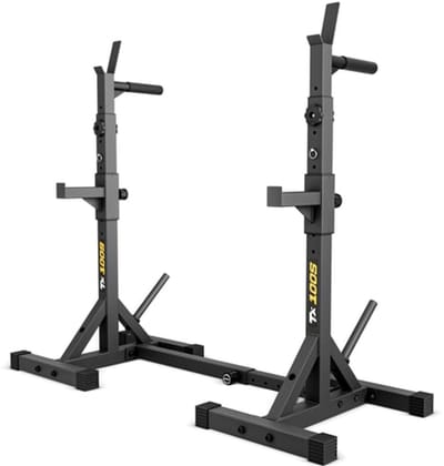 Trex Sport TX-100S – Squat Rack – Verstelbaar – Haltersteun Set – Voor Squats & Dips – Haltersteunen voor Krachttraining – 2-in-1 met Dipstangen – Max. 250 kg