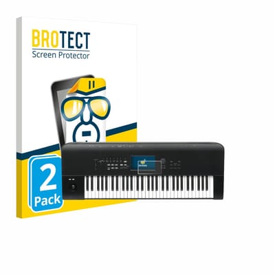 BROTECT - Screenprotector voor KORG Nautilus 61 - Folie Beschermfolie transparant 2 Stuks
