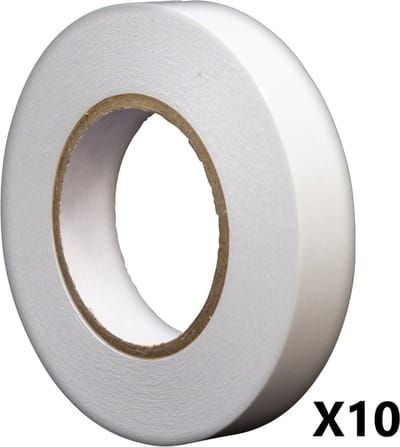 10 rollen dubbelzijdige Tissue Tape 9 mm x 50 m  transparant Dubbelzijdig tape Tissuetape