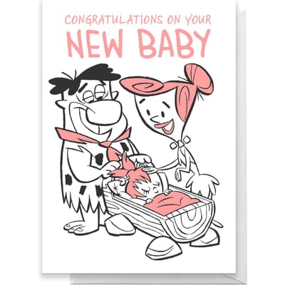 Flintstones New Baby Girl Greetings Card - Standard Card