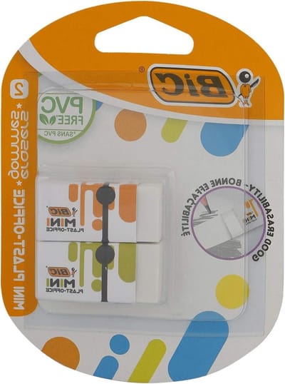 Mini Gummen - Kleine Gum Kantoorgum - Fouten Corrigeren - PVC-vrij - 2 stuks - Wit