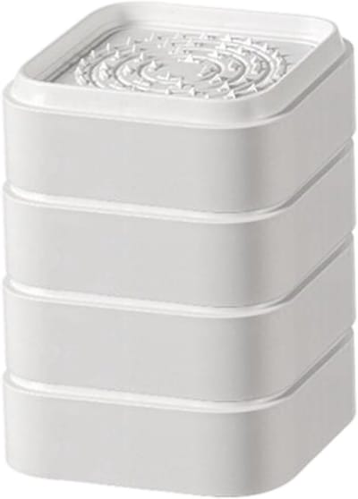 Meubel Verhogers - Wasmachine Blokken - Meubels Verhogen - Antislip Vierkant - 4 Stuks - Zwart