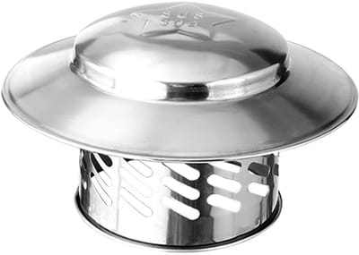 Kachelkoord plat zelfklevend - Reparatieset Kachel - 80 Mm RVS Schoorsteenkap, Regenhoes, Verbeterd Ventilatie, Geschikt voor schoorsteentubussen