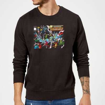 Justice League Crisis On Infinite Earths Cover Sweatshirt - Black - S