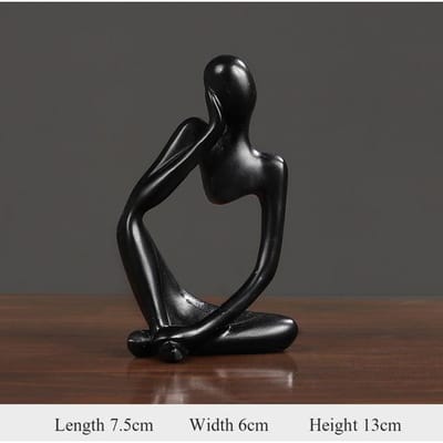 Abstract figuur Hars Sculptuur Trinket Kantoor Decoratie Standbeeld Thuis Sculptuur Festival Cadeau left