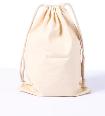 Maison Elara Katoenen Waszak met Trekkoord - Natuurlijke Kleur - Opbergzak voor Kleding en Textiel