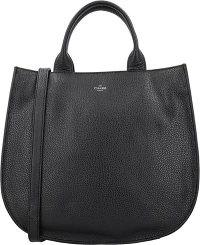 Charm London Washington Shopper - Handtas - Schoudertas - Crossbody - Leer - Leren Dames Tas - Zwart