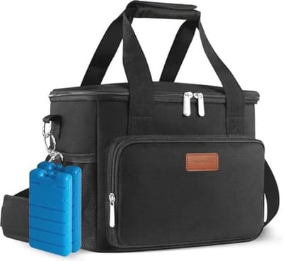 Geïsoleerde Koeltas - Zwart - 15 Liter - Vierlaags Isolatie - Voor Reizen en Outdoor