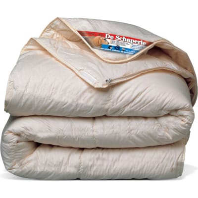 De Schaperie | Luxe 4-Seizoenen 100% IWS Zuiver Scheer wollen Dekbed met Rits | All-Season | 140x200 cm