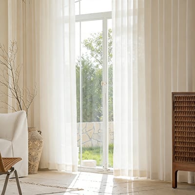 Floraweg: moderne, minimalistische, driedimensionale jacquard vitrages; halfverduisterende, dromerige witte vitrages; kant-en-klare vitrages voor erkerramen en balkons in de woonkamer, 132x160cm