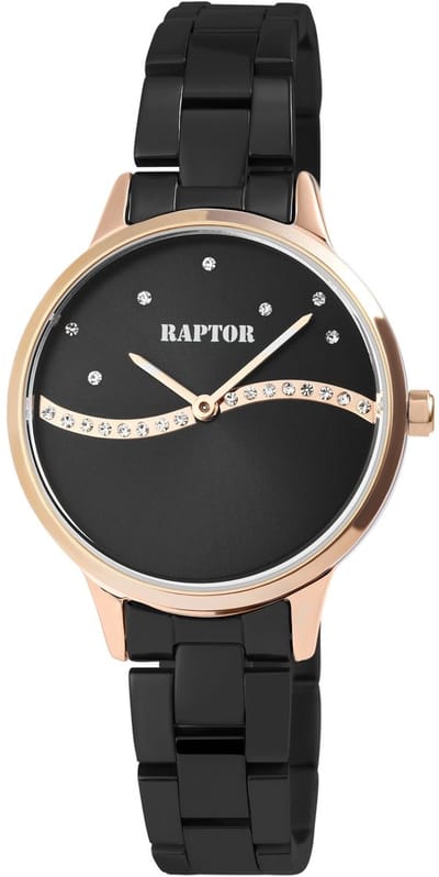 Raptor Dameshorloge Roestvrij staal Flake, Strass