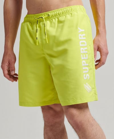 Superdry - Gerecyclede zwemshort met appliqué 48 cm - Heren - Zwembroeken