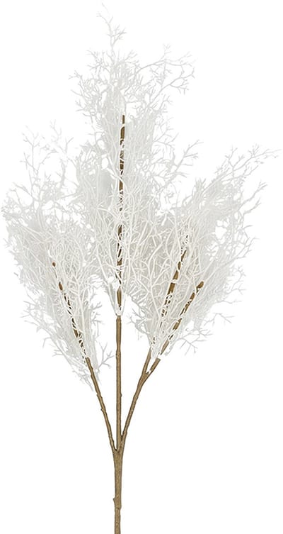 Clayre & Eef Kunstbloem Wit Kunststof