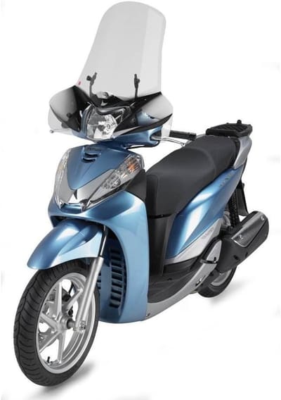 Motor Windscherm - Windgeleider Deflector - Rijcomfort Verbeteren - Randbescherming Inclusief - 66.5 cm Hoog - Transparant