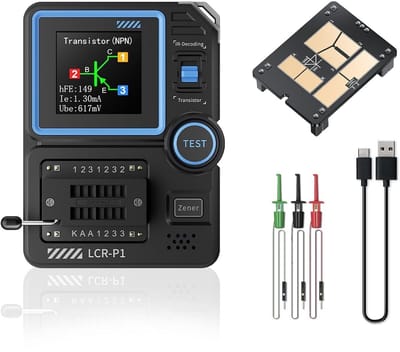 Multifunctionele Transistortester voor Condensatoren, Weerstanden en Transistors